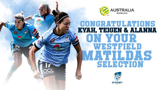 Three Sky Blues Selected In Matildas Squad