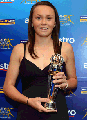 Caitlin Foord named AFC Youth Player of the Year