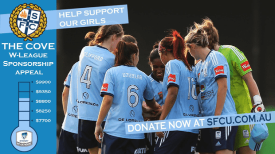 W-League Sponsorship Exceeds Expectations Says The Cove