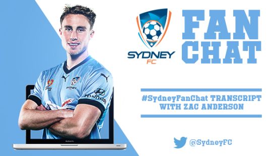 #SydneyFanChat Transcript With Zac Anderson