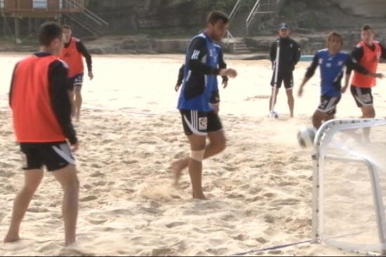 Experience Overcomes Youth In Beach Football Comp