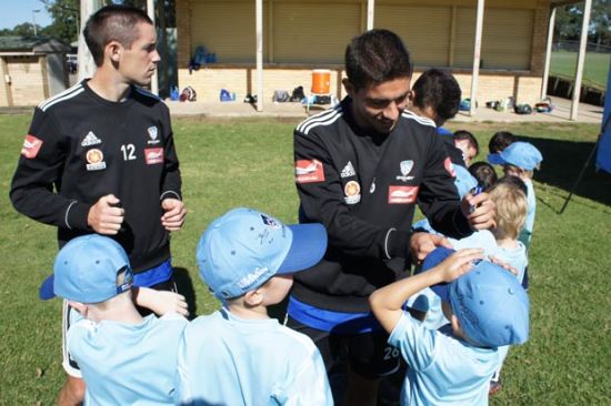 Sydney FC Players Delight Holiday Clinics Kids