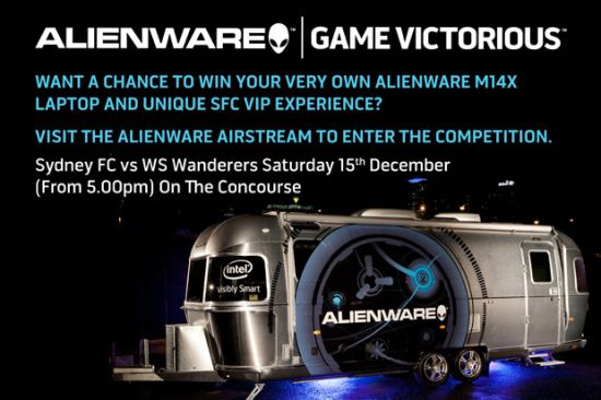 The Alienware Airstream Touches Down at the Sydney Derby: Saturday 15 December