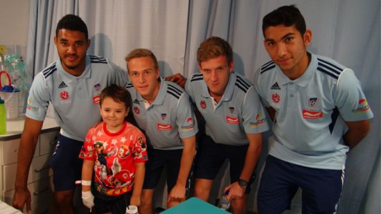 Sydney FC Players Visit Townsville Hospital