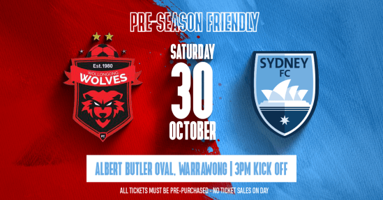 Sydney FC To Play Wollongong Wolves